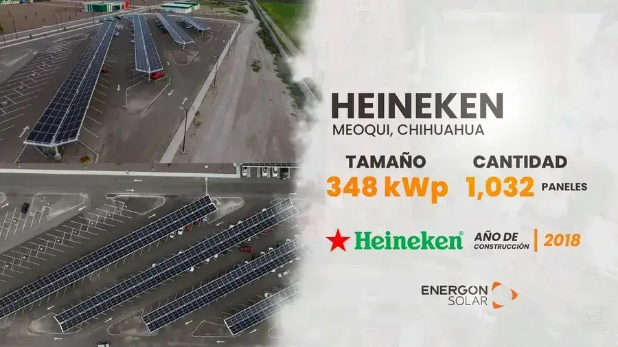 Proyecto solar Energon en Heineken: 348 kWp, 2018