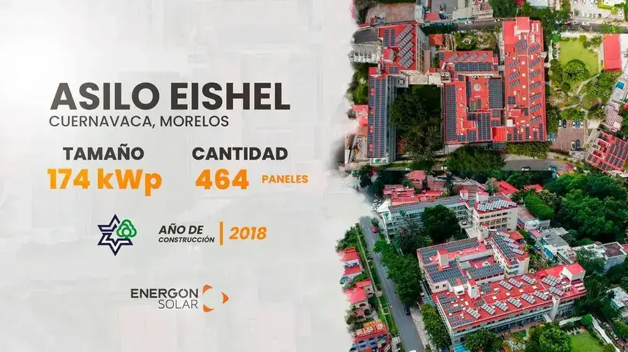 Proyecto solar Energon en Asilo Eishel: 174 kWp, 2018